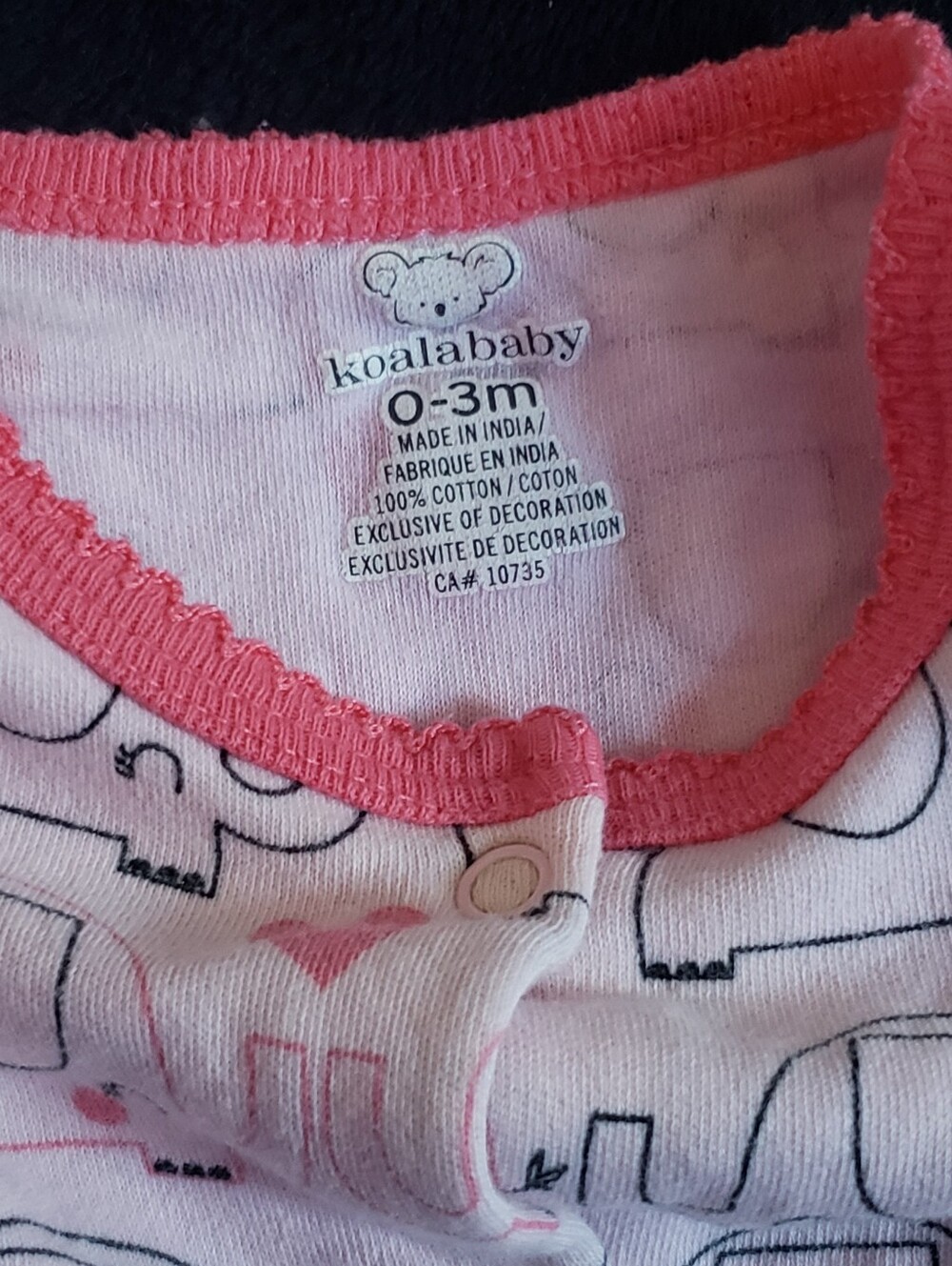 3-Pack Pink Baby Footed Sleepers - Cute Animal Prints 0-3m - Picture 6 of 7
